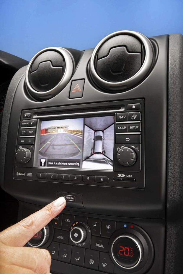 Infiniti was also first to introduce a camera system that could provide a 360-degree, or 'bird's eye,' view of what's around a car, in 2007. The EX35 was the first model sold with the Around-View Monitor in North America, while Nissan's Japan-only Elgrand van beat the Infiniti to the punch, getting it earlier that same year.